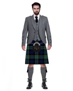 Barnes Tartan Grey Argyll Traditional Kilt Outfit