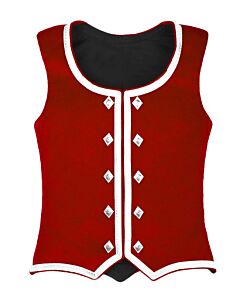 Red Highland Dancing Waistcoat For Women